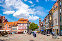 Das Bild zeigt den Marktplatz von Göttingen. 